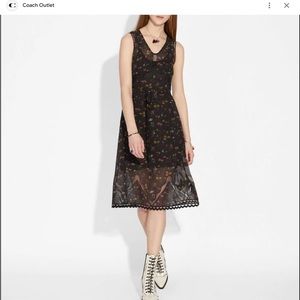 Coach Wildflower Black Dress Size 4